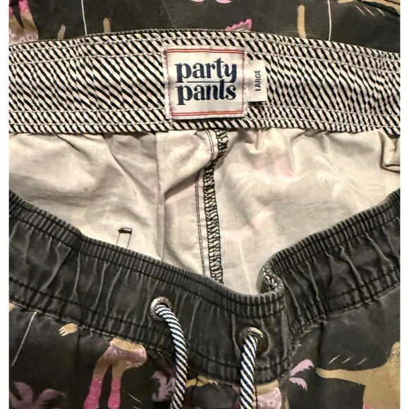 Party Pants Swim Trunks Mens L 5" Sloth Skater AOP Board Shorts - Picture 3 of 6